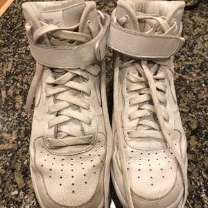 Nike Air Force white high tops size 8.5/10